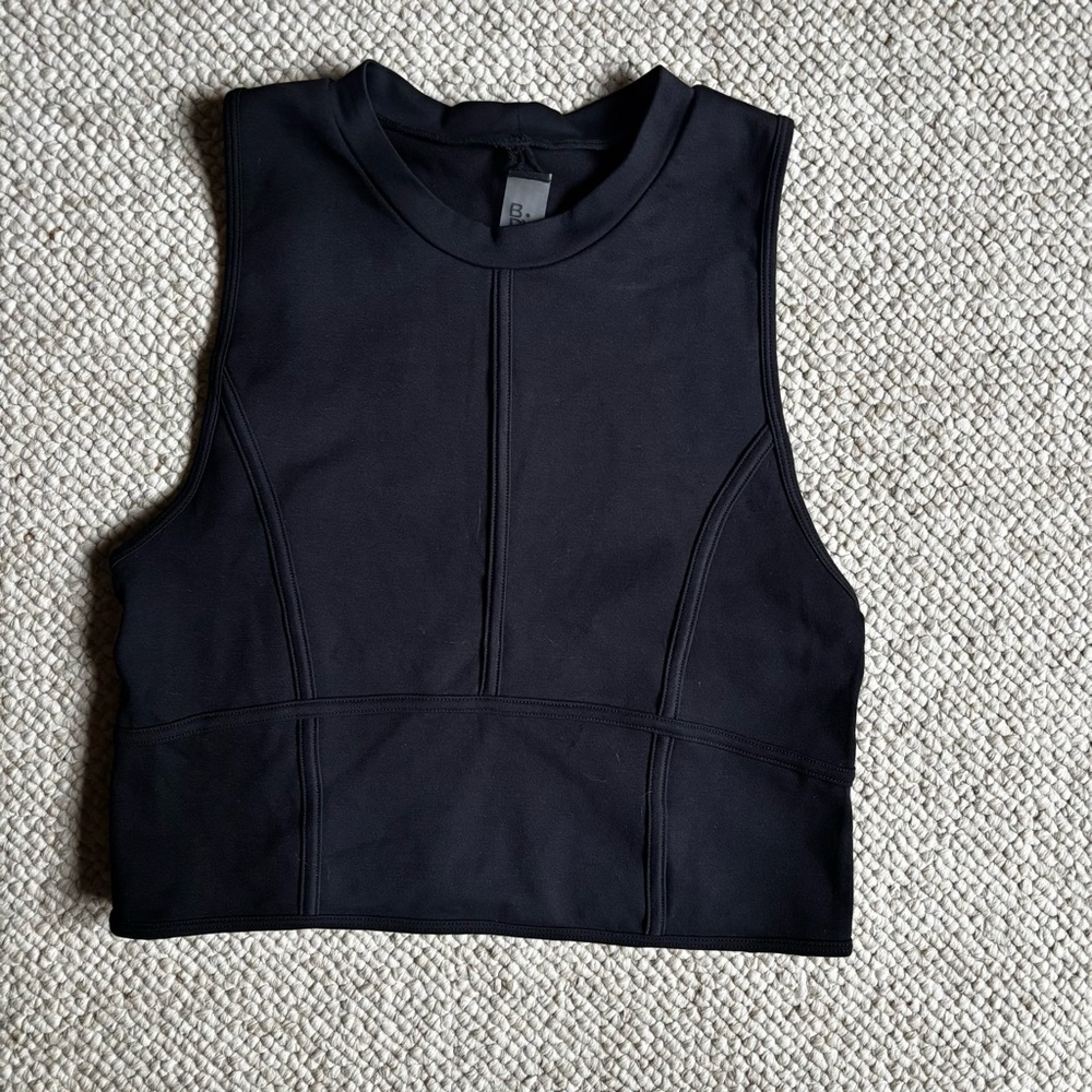 Garage Black Sleeveless Crop Top